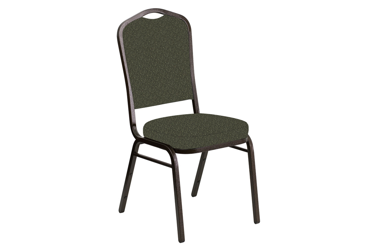BLNK - Crown Back Banquet Chair in Mirage with Gold Vein Frame