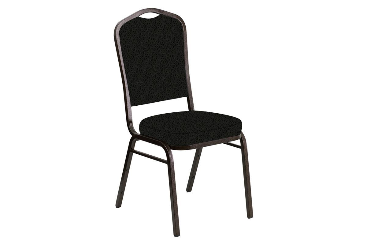 BLNK - Crown Back Banquet Chair in Mirage with Gold Vein Frame