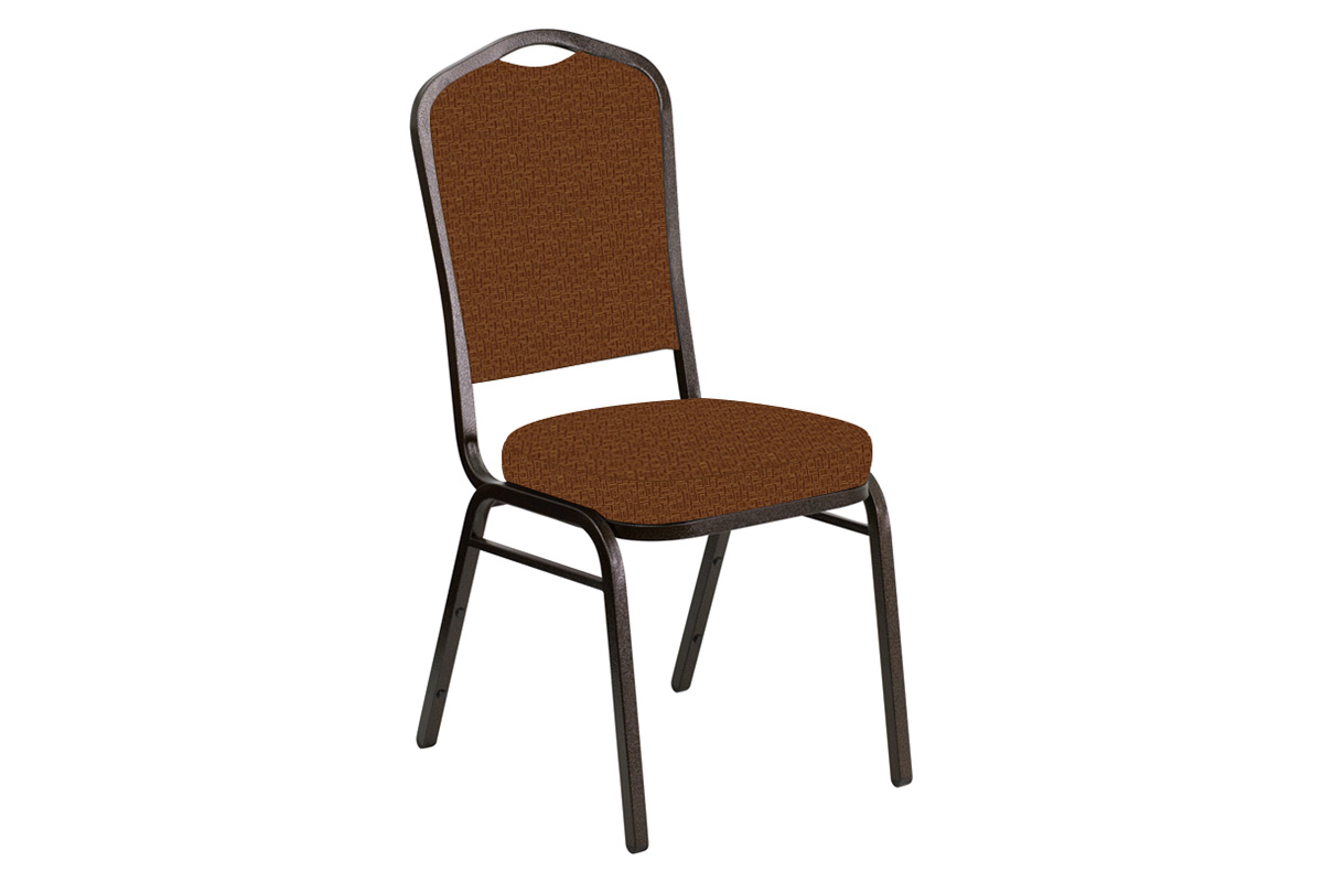 BLNK - Crown Back Banquet Chair in Mirage with Gold Vein Frame