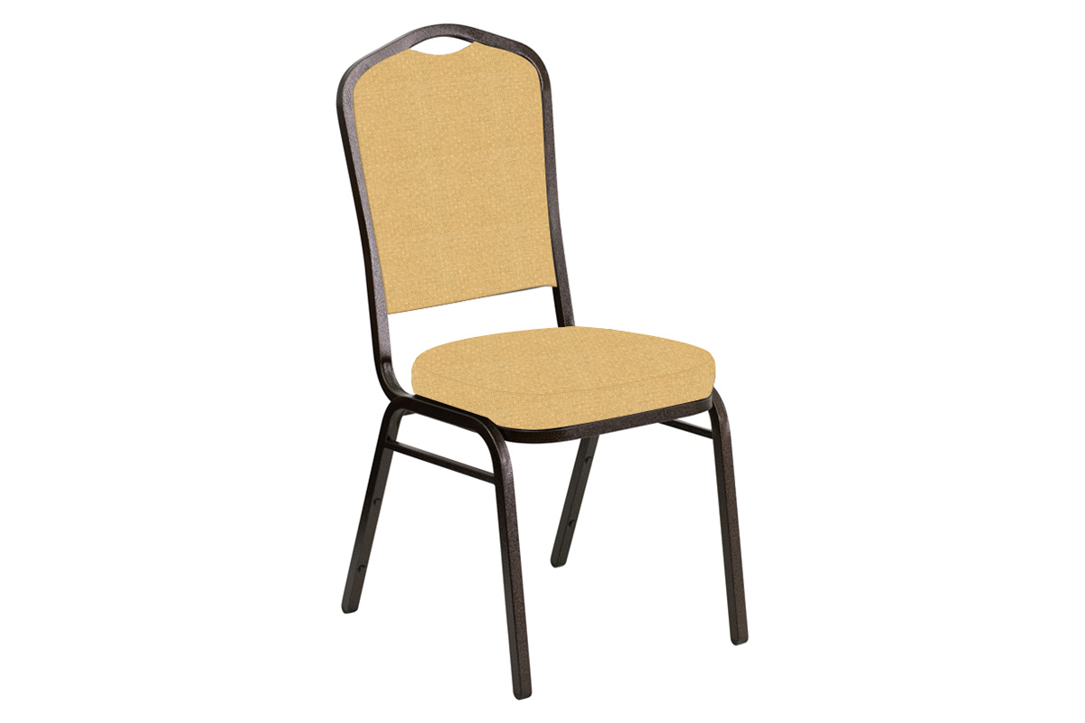 BLNK - Crown Back Banquet Chair in Neptune with Gold Vein Frame