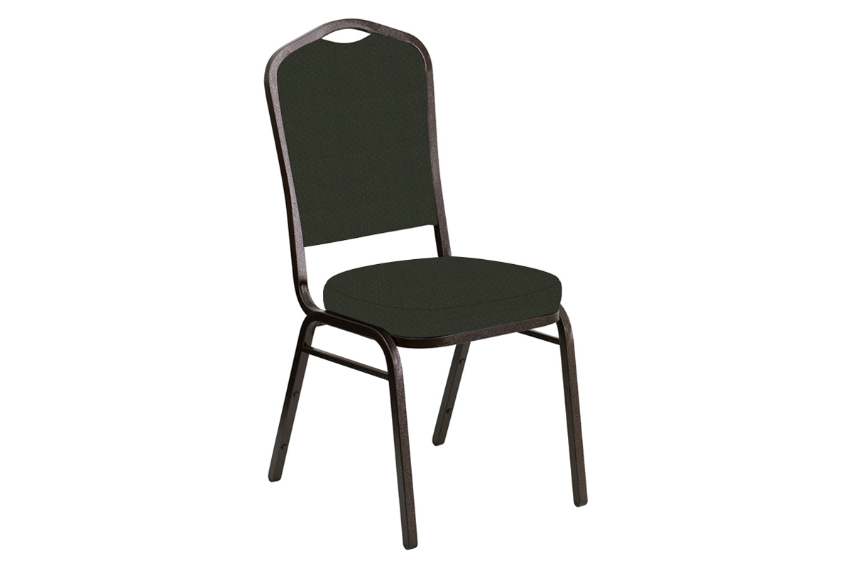 BLNK - Crown Back Banquet Chair in Neptune with Gold Vein Frame