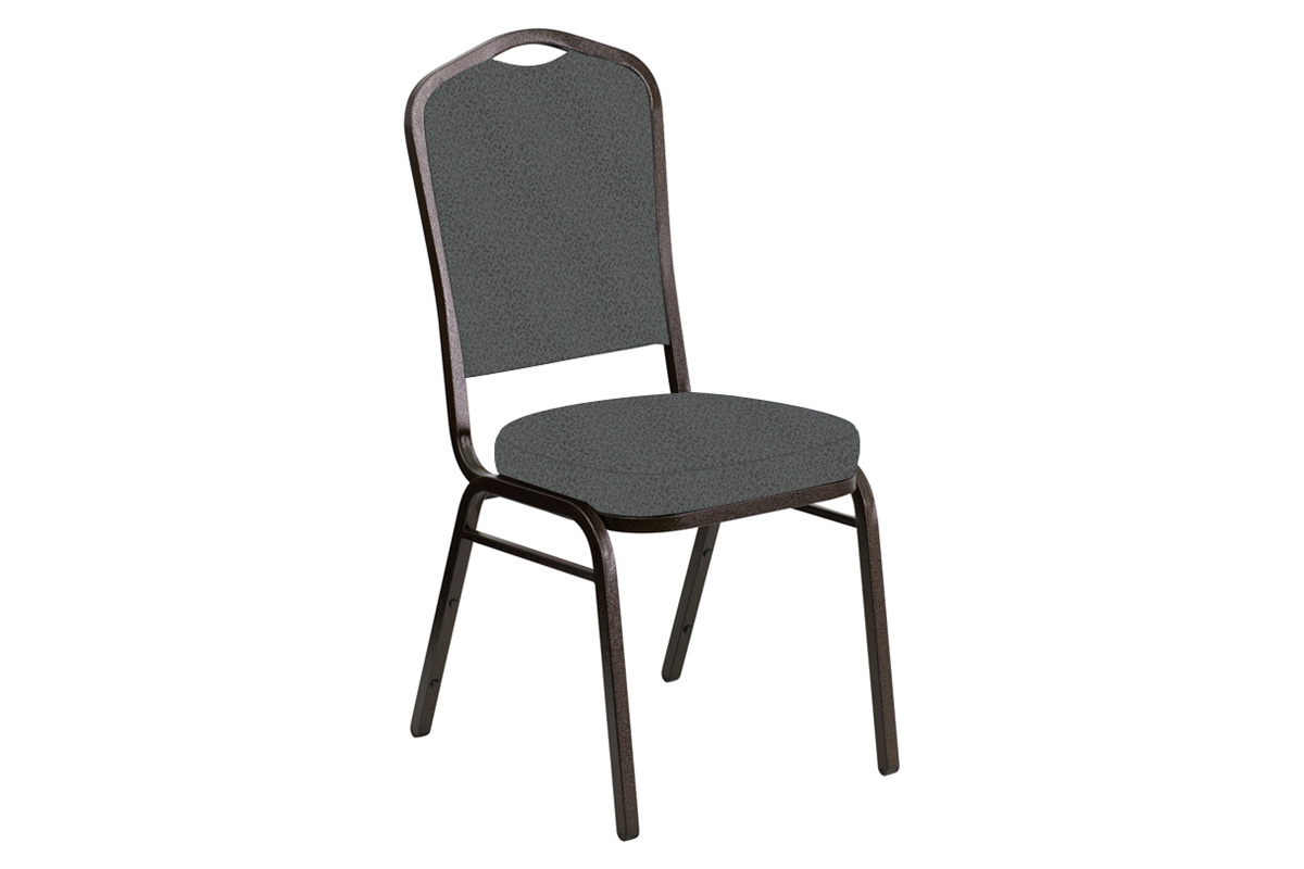 BLNK - Crown Back Banquet Chair in Old World with Gold Vein Frame
