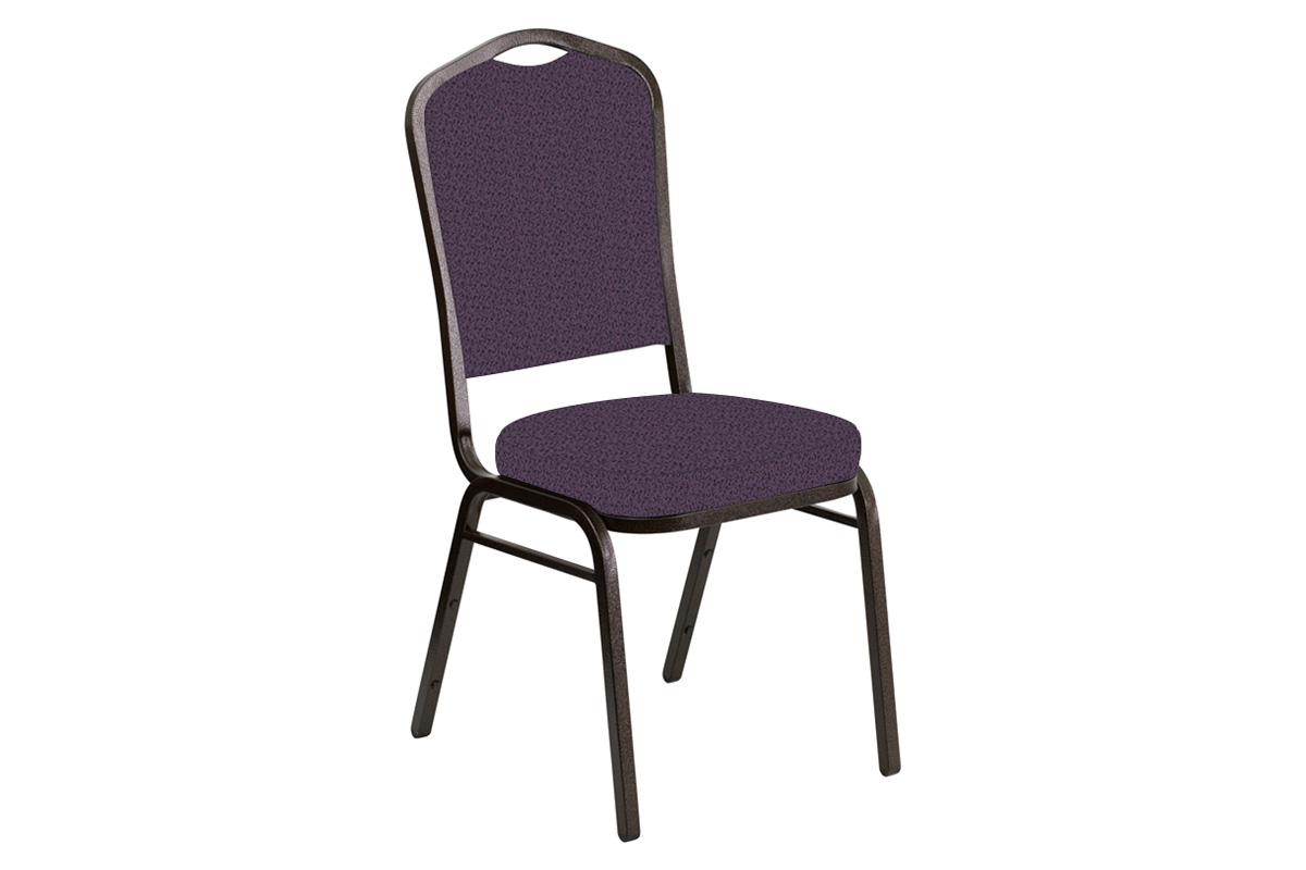 BLNK - Crown Back Banquet Chair in Old World with Gold Vein Frame