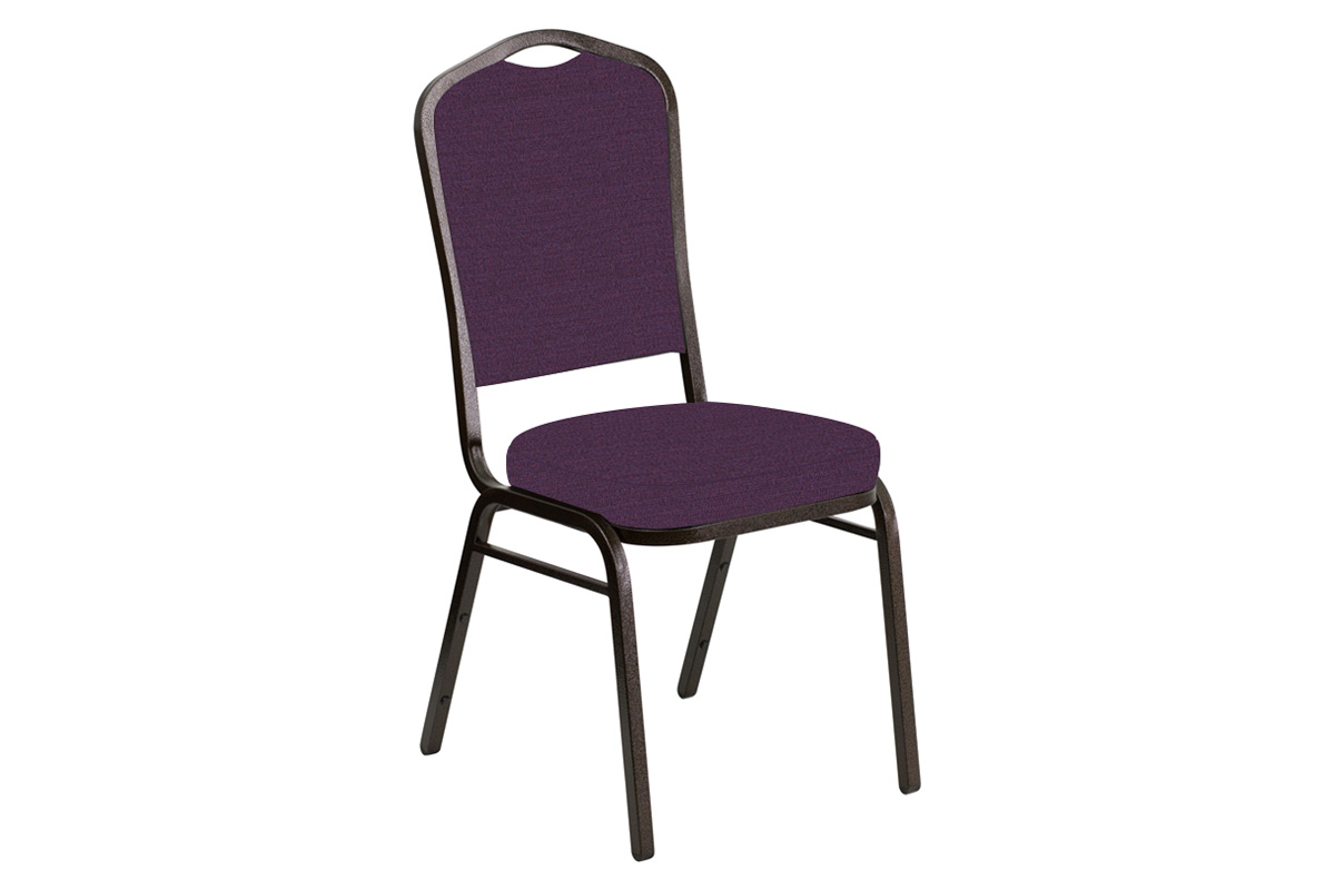 BLNK - Crown Back Banquet Chair in Phoenix with Gold Vein Frame
