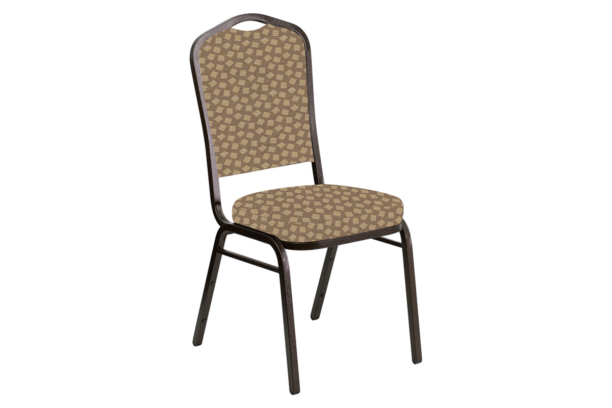 BLNK - Crown Back Banquet Chair in Scatter with Gold Vein Frame