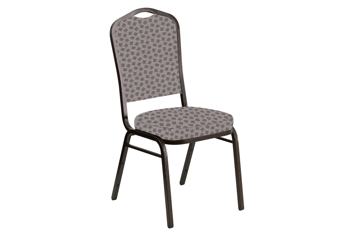 BLNK - Crown Back Banquet Chair in Scatter with Gold Vein Frame