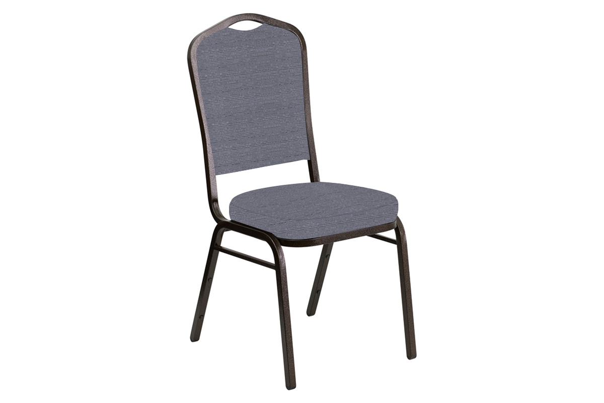 BLNK - Crown Back Banquet Chair in Tahiti with Gold Vein Frame