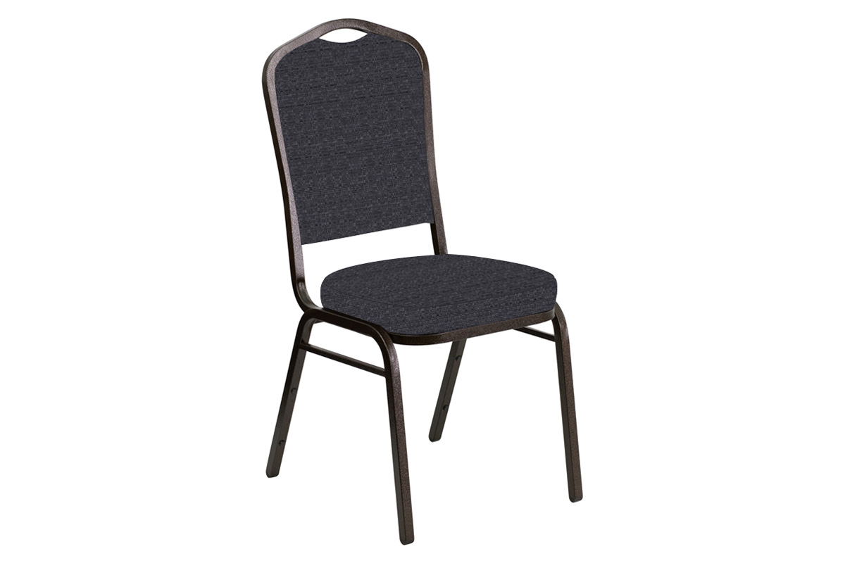 BLNK - Crown Back Banquet Chair in Tahiti with Gold Vein Frame