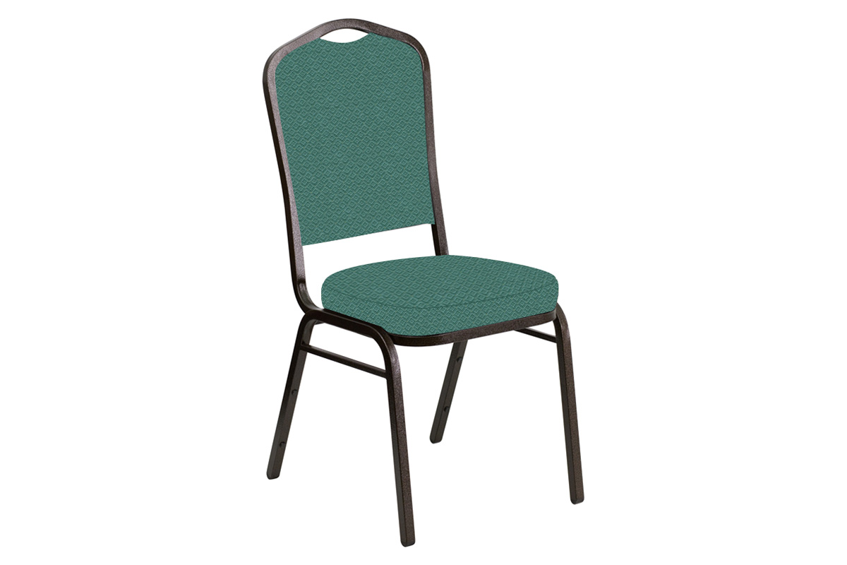 BLNK - Crown Back Banquet Chair in Venus with Gold Vein Frame