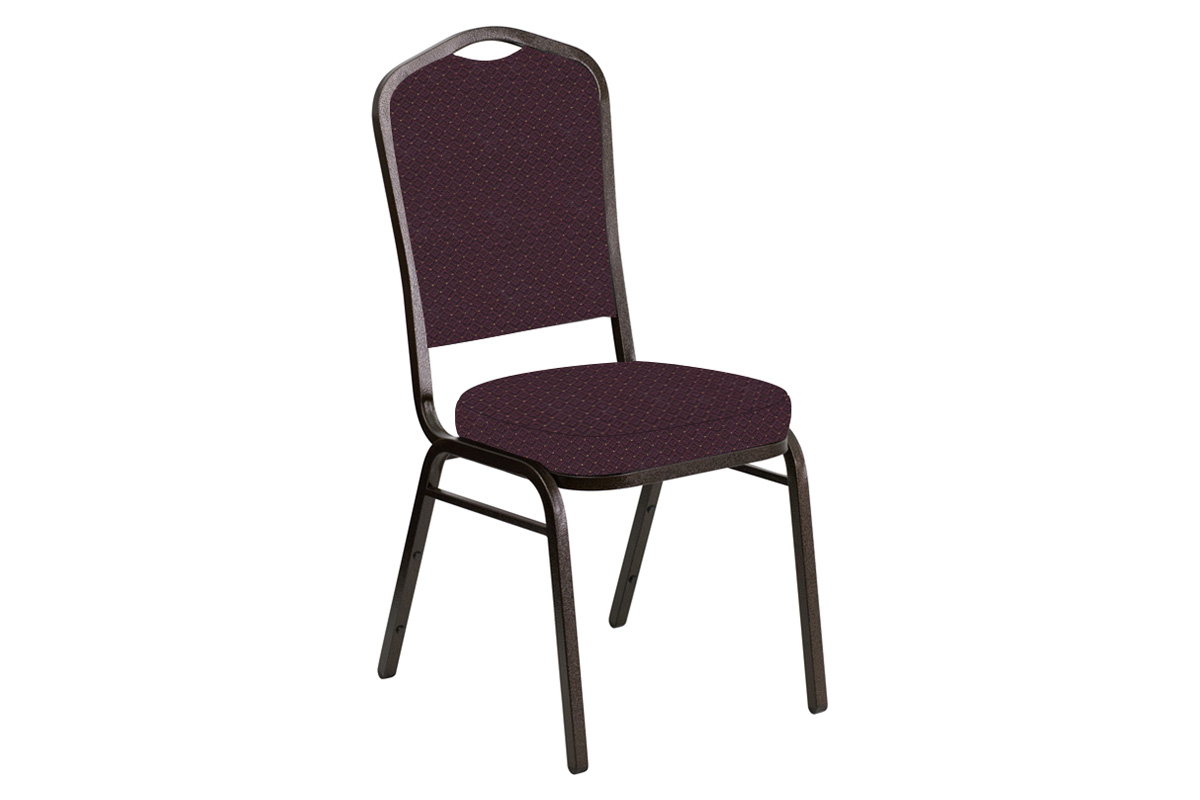 BLNK - Crown Back Banquet Chair in Venus with Gold Vein Frame