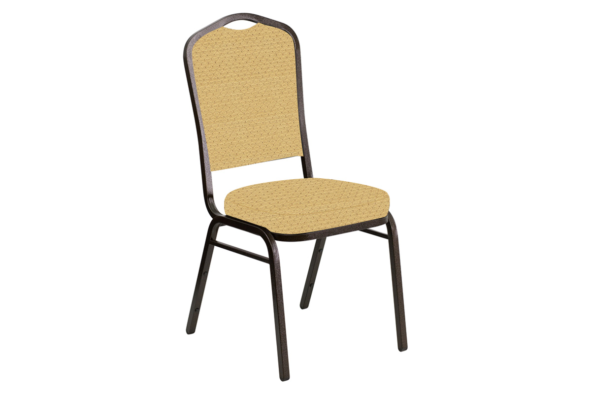 BLNK - Crown Back Banquet Chair in Venus with Gold Vein Frame