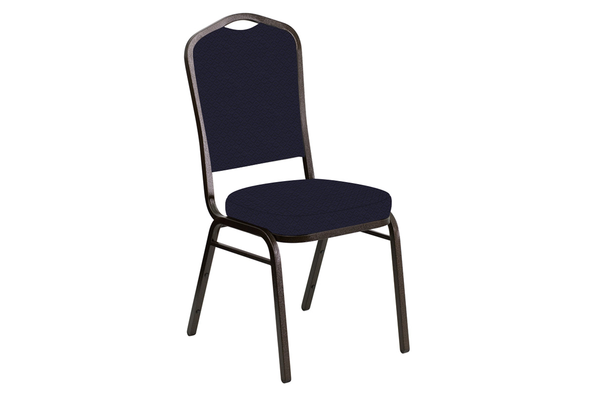 BLNK - Crown Back Banquet Chair in Venus with Gold Vein Frame