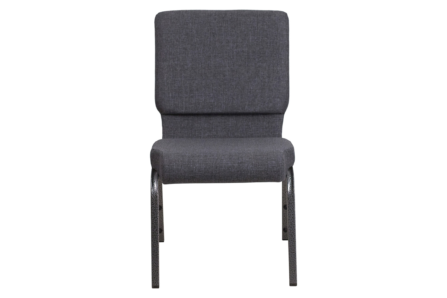 BLNK HERCULES Series Fabric Stacking Church Chair with Silver Vein Frame - Dark Gray