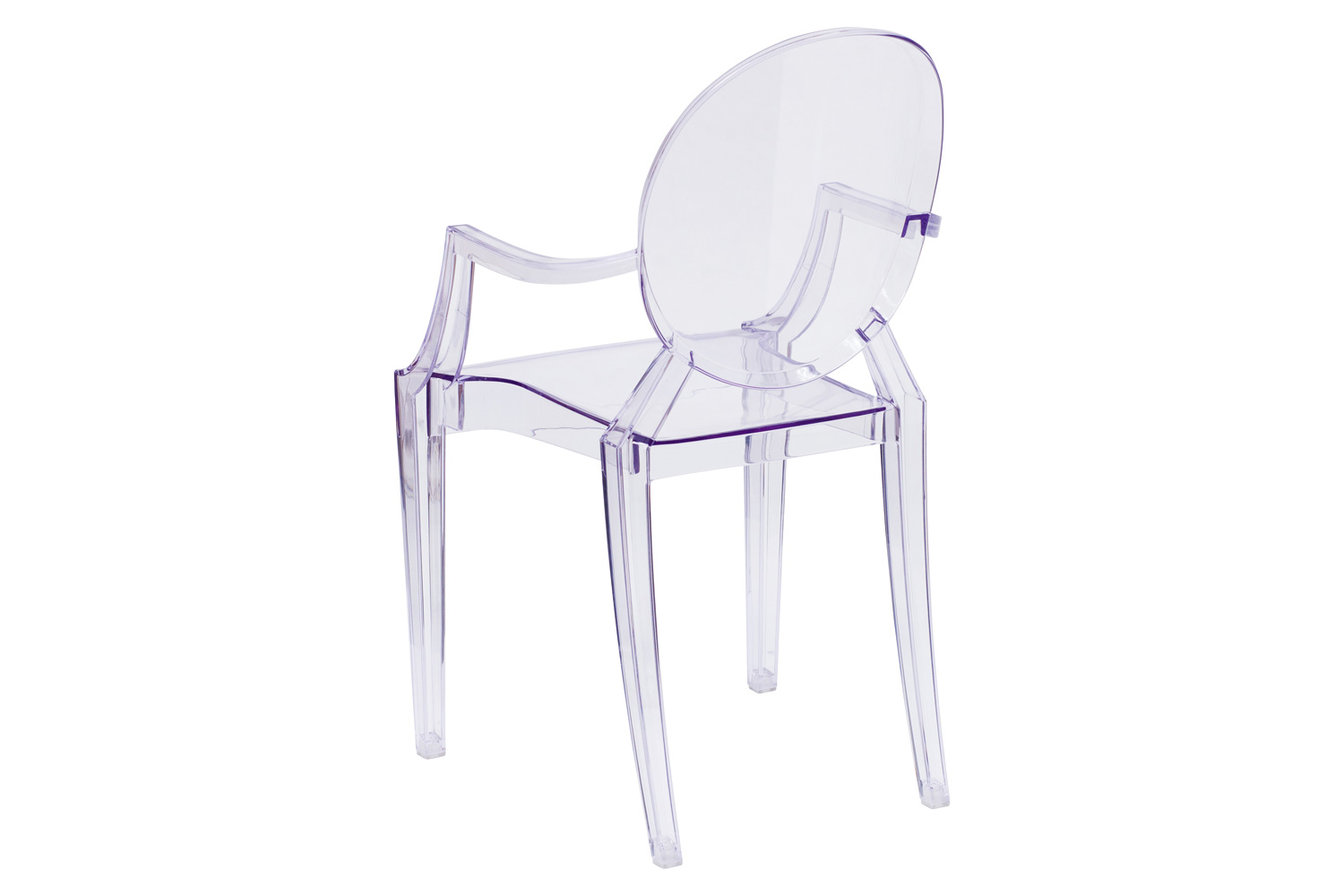 BLNK - Shirley Ghost Chair with Arms in Transparent Crystal