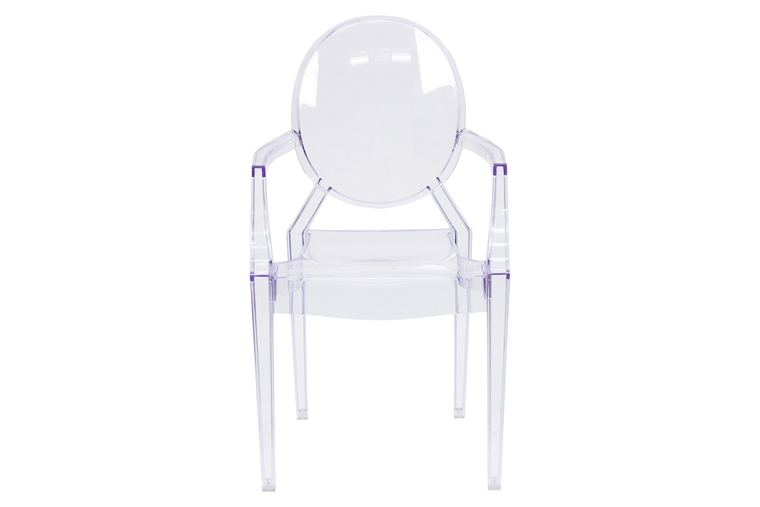BLNK - Shirley Ghost Chair with Arms in Transparent Crystal