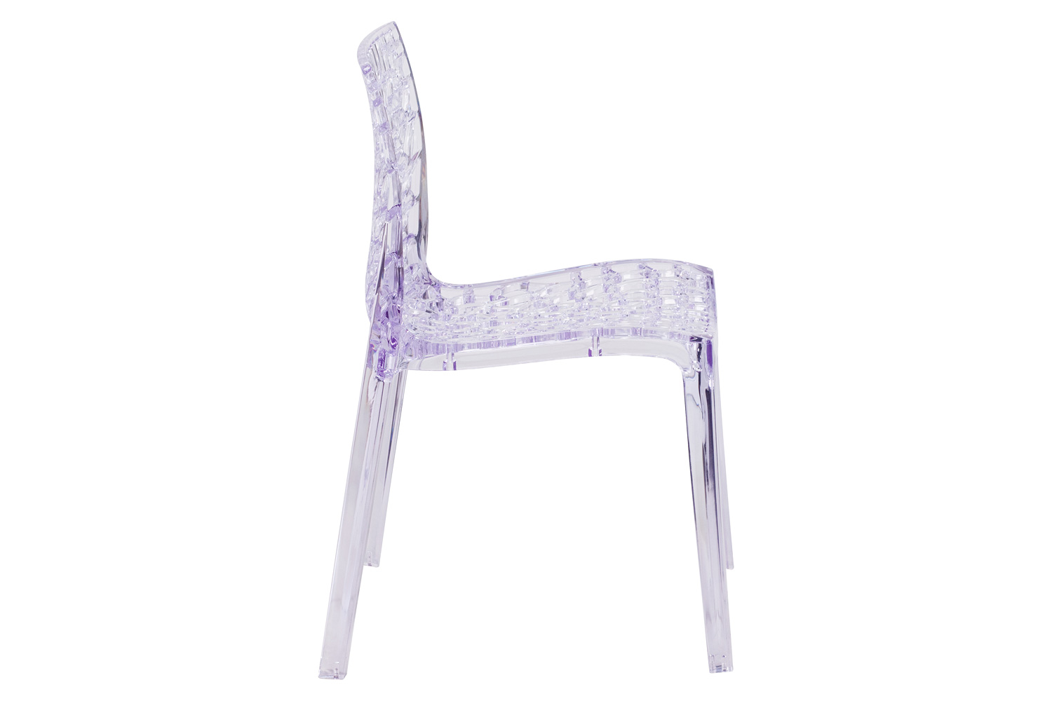 BLNK - Vision Series Transparent Stacking Side Chair