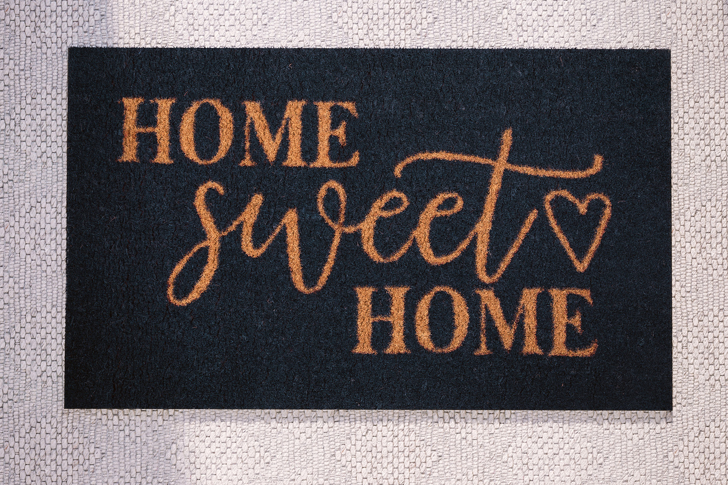 BLNK - Harbold Coir Indoor-Outdoor Doormat with Home Sweet Home Message and Non-Slip Backing