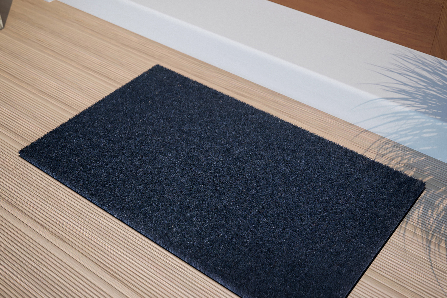 BLNK - Harbold Coir Indoor-Outdoor Solid Doormat with Non-Slip Backing