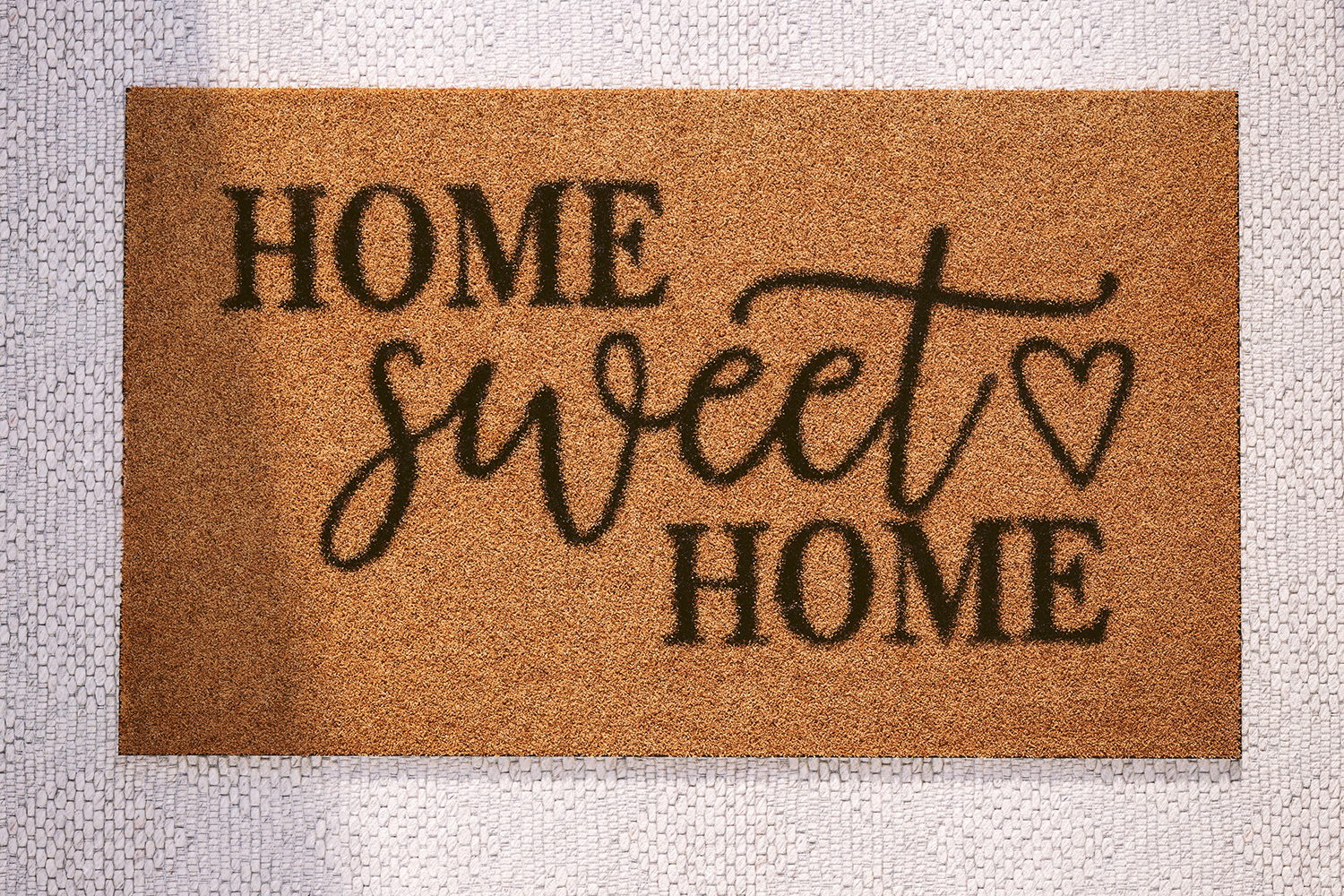 BLNK - Harbold Indoor-Outdoor Doormat with Home Sweet Home Message and Non-Slip Backing