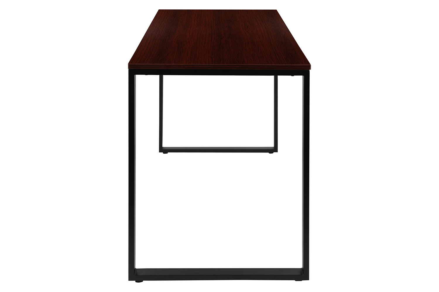 BLNK Kimberly Industrial Style Commercial Computer Desk - Mahogany