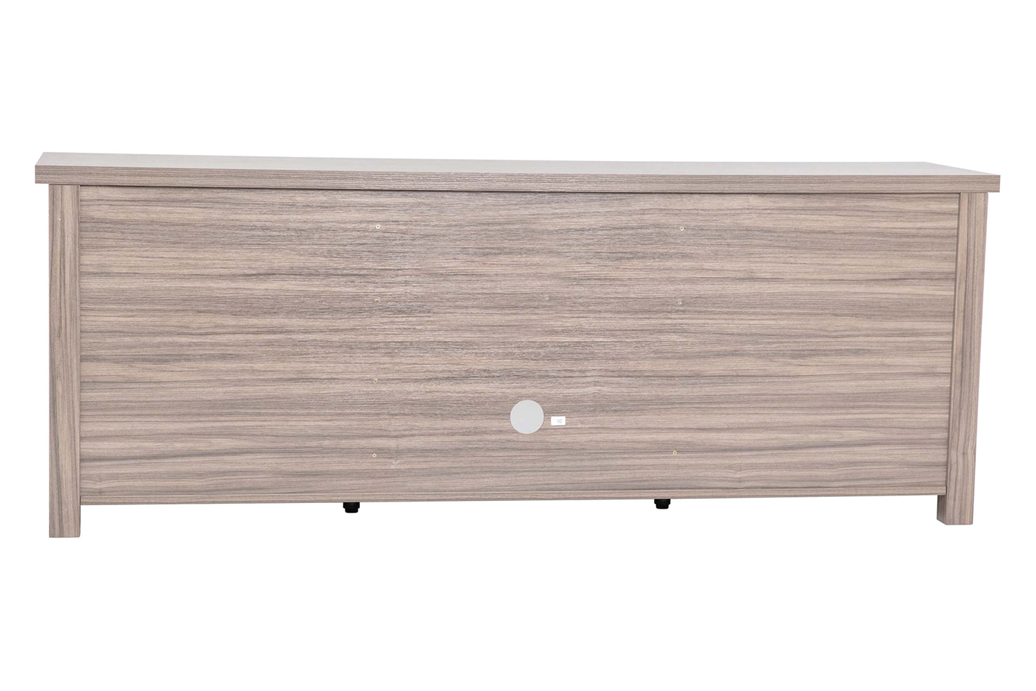 BLNK Kilead Farmhouse Engineered Wood Framed Media Console TV Stand for up to 80" TVs with Open Storage - Gray Wash Oak