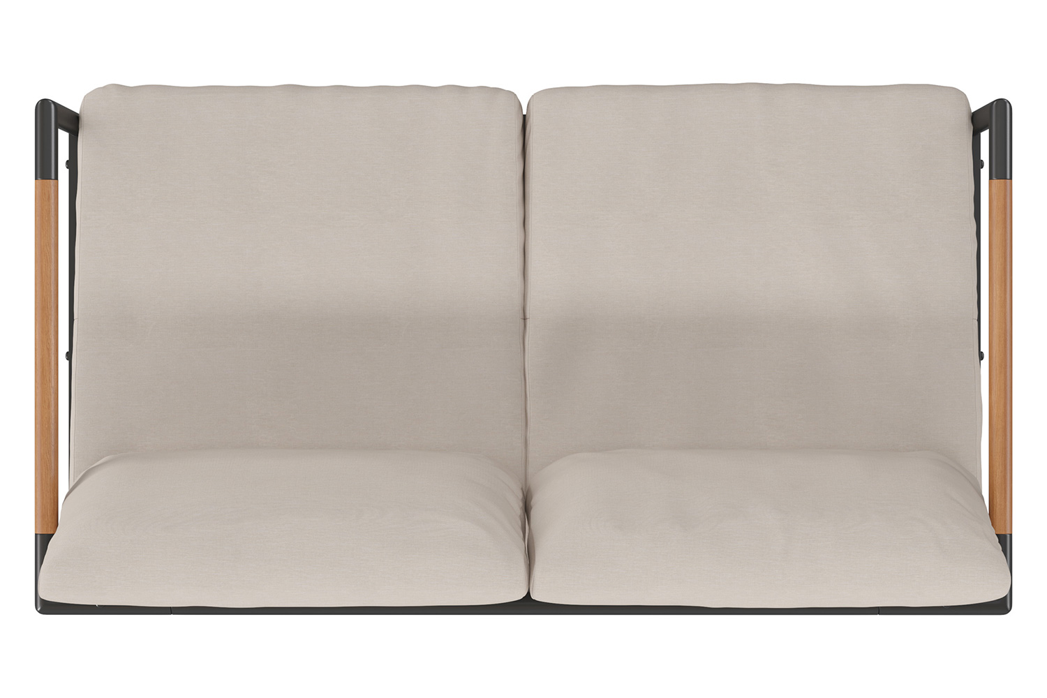 BLNK Lea Indoor-Outdoor Patio Loveseat with Cushions - Beige