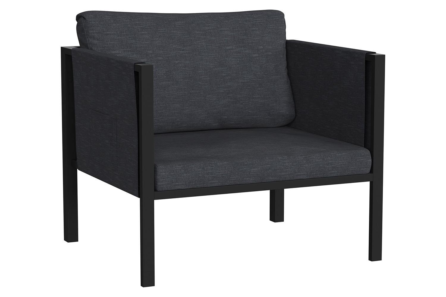 BLNK - Lea Indoor-Outdoor Steel Framed Patio Chair with Cushions