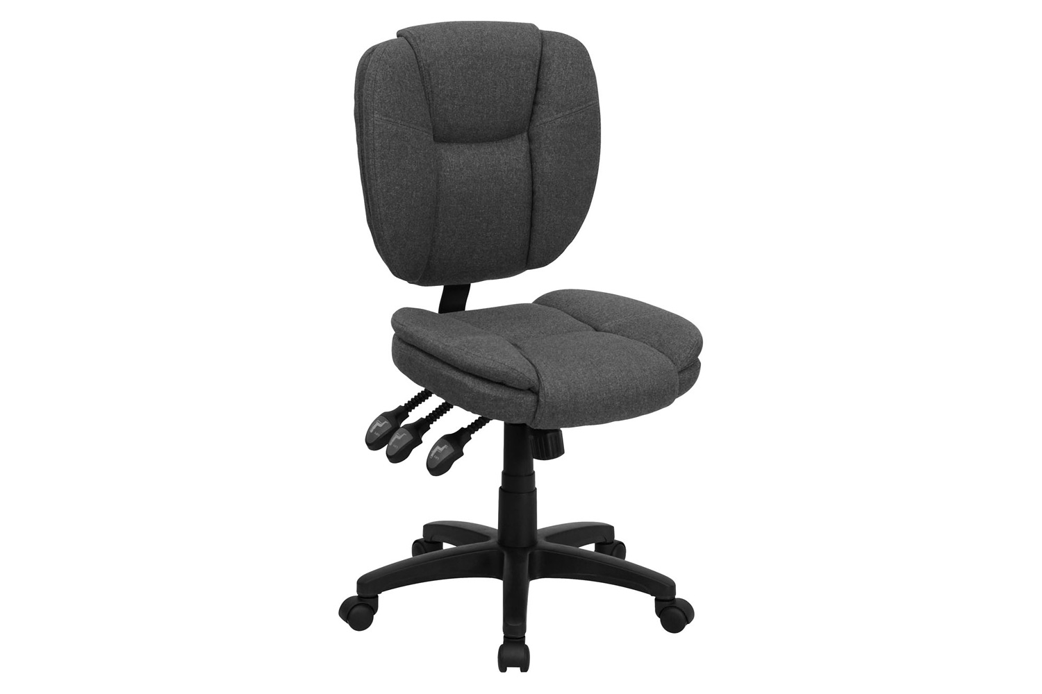 BLNK - Caroline Fabric Multifunction Swivel Ergonomic Task Office Chair with Pillow Top Cushioning
