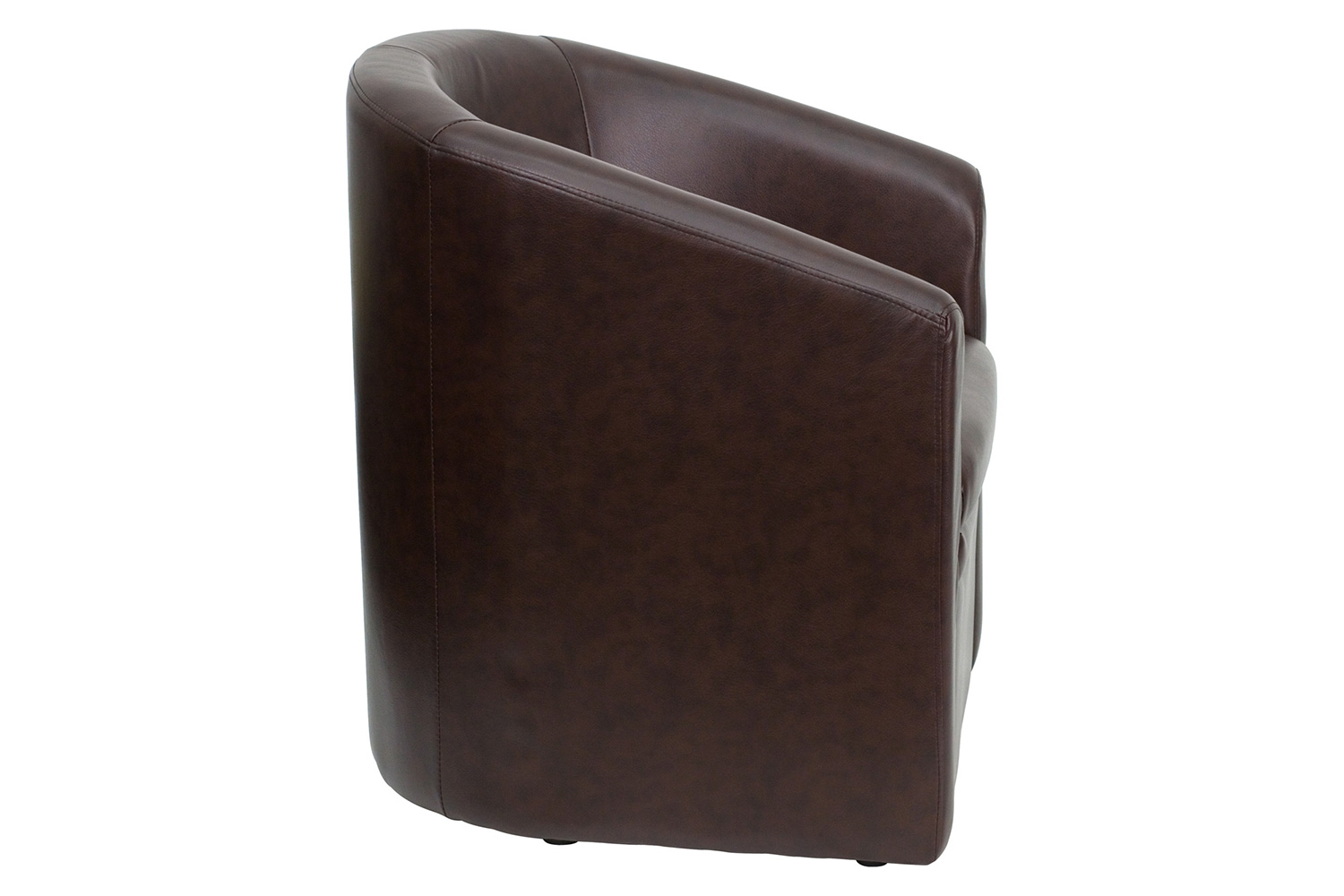BLNK - Lauren LeatherSoft Barrel-Shaped Guest Chair with Front Panel