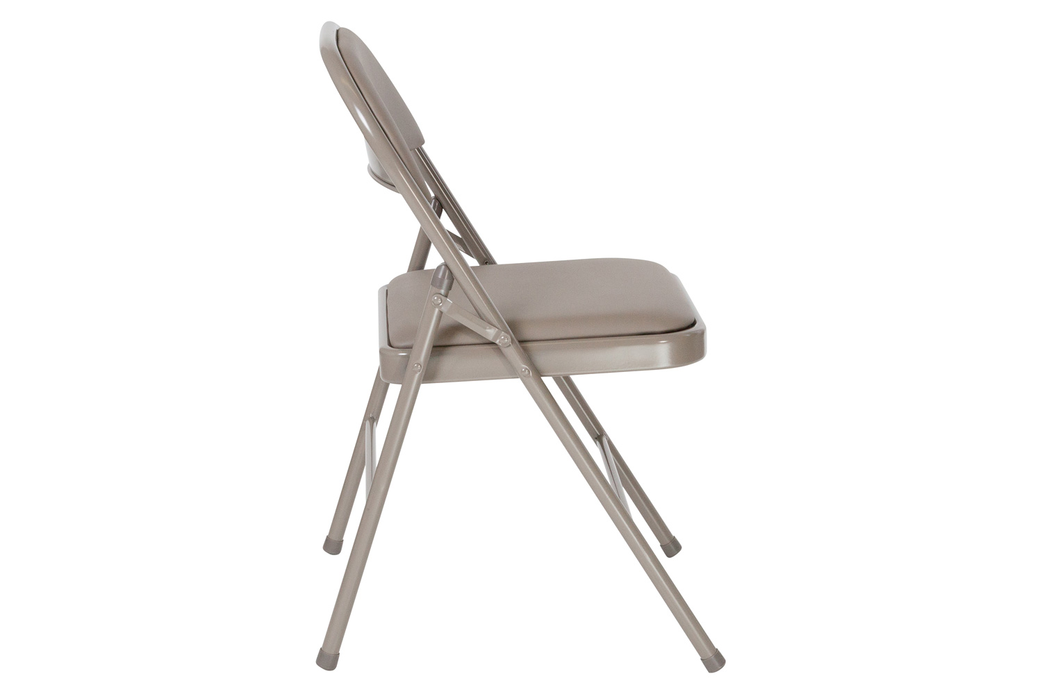 BLNK HERCULES Series Vinyl Double Braced Folding Chair - Gray