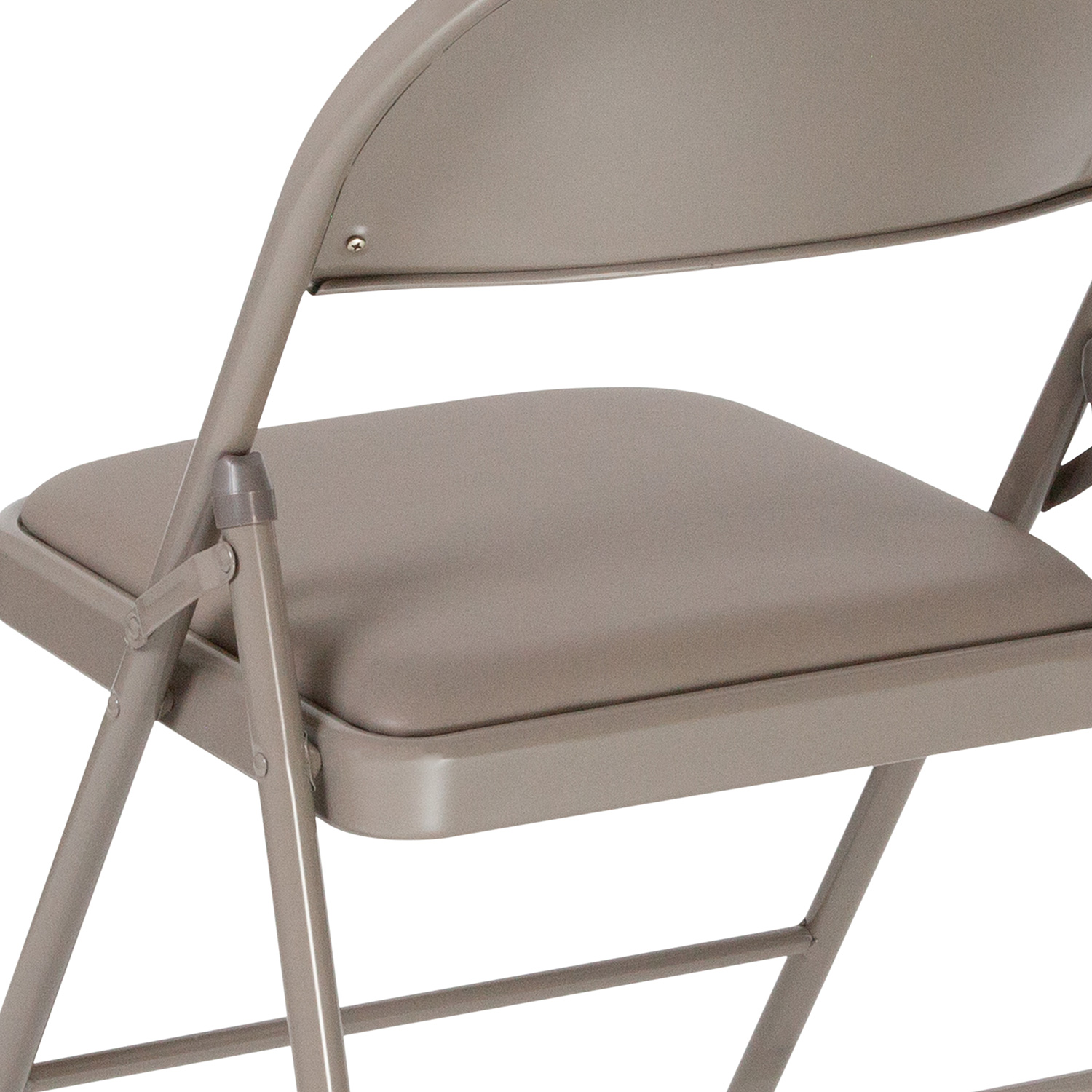 BLNK HERCULES Series Vinyl Double Braced Folding Chair - Gray