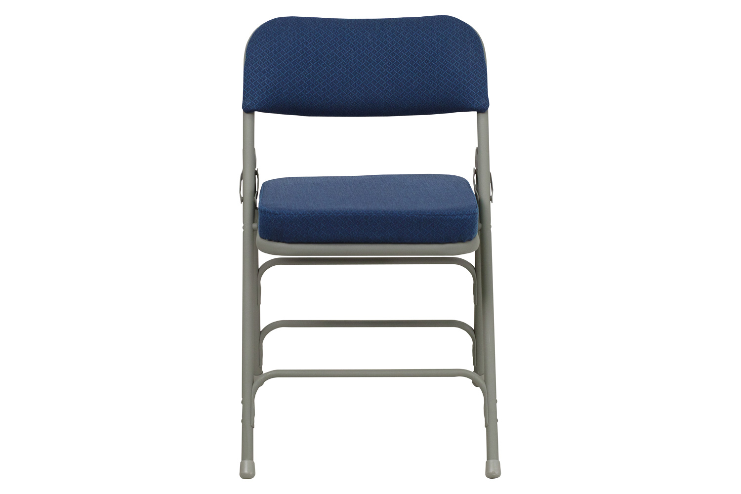 BLNK HERCULES Series Style 2 Fabric Premium Curved Triple Braced and Double Hinged Metal Folding Chair - Navy