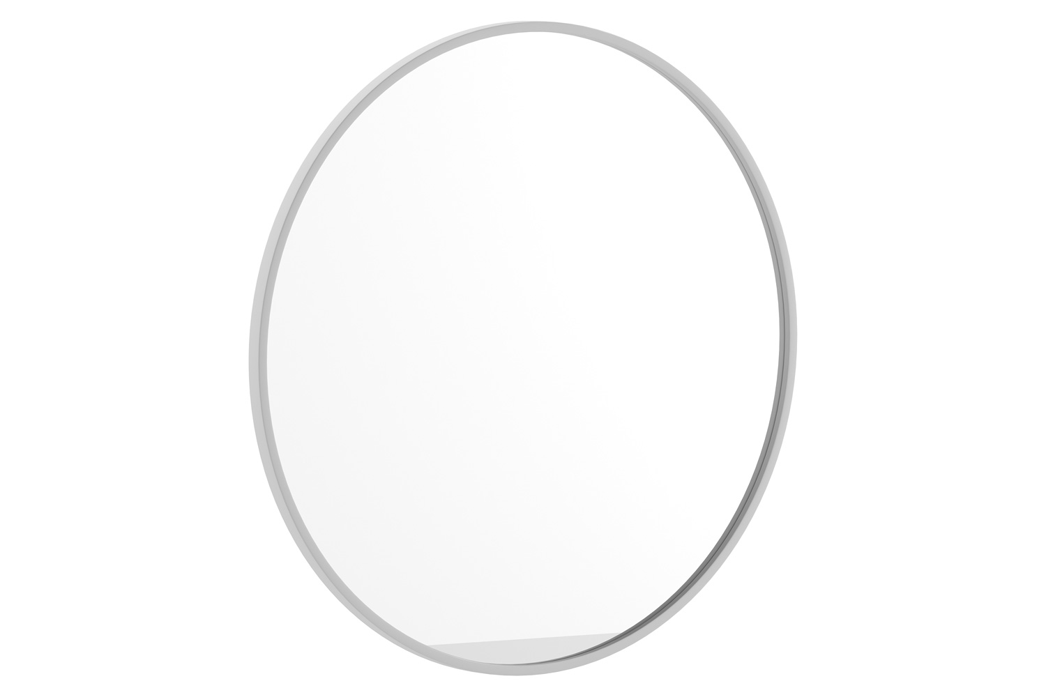 BLNK Julianne Style 2 Round Metal Framed Wall Mirror - Silver, 30"D