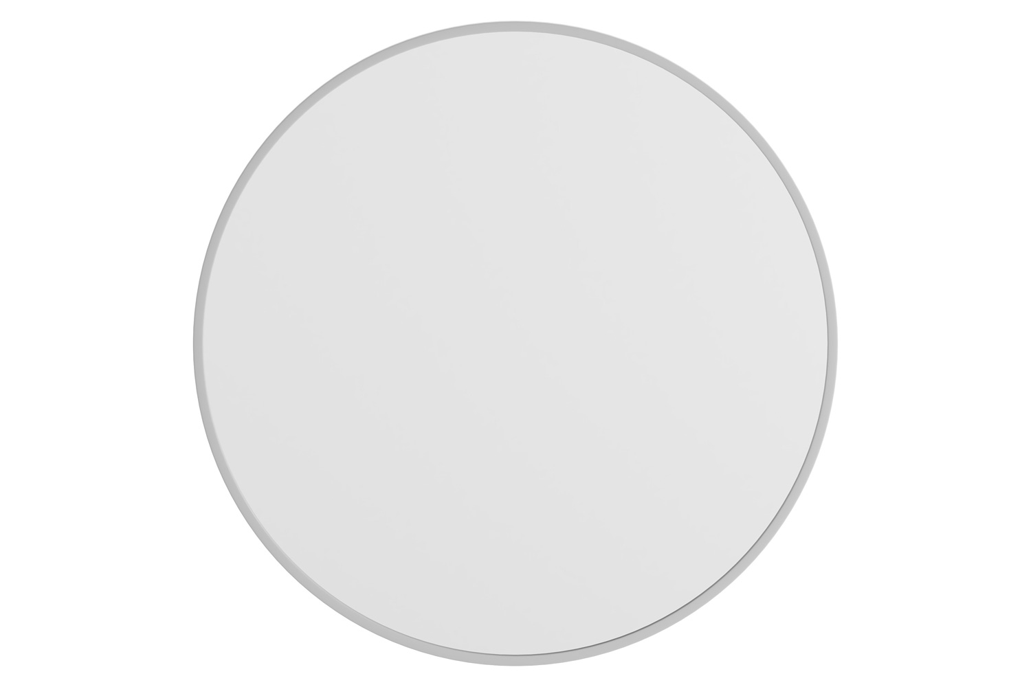 BLNK Julianne Style 2 Round Metal Framed Wall Mirror - Silver, 30"D