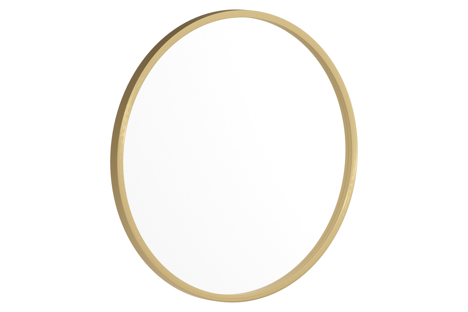 BLNK Julianne Style 2 Round Metal Framed Wall Mirror - Gold, 20"D