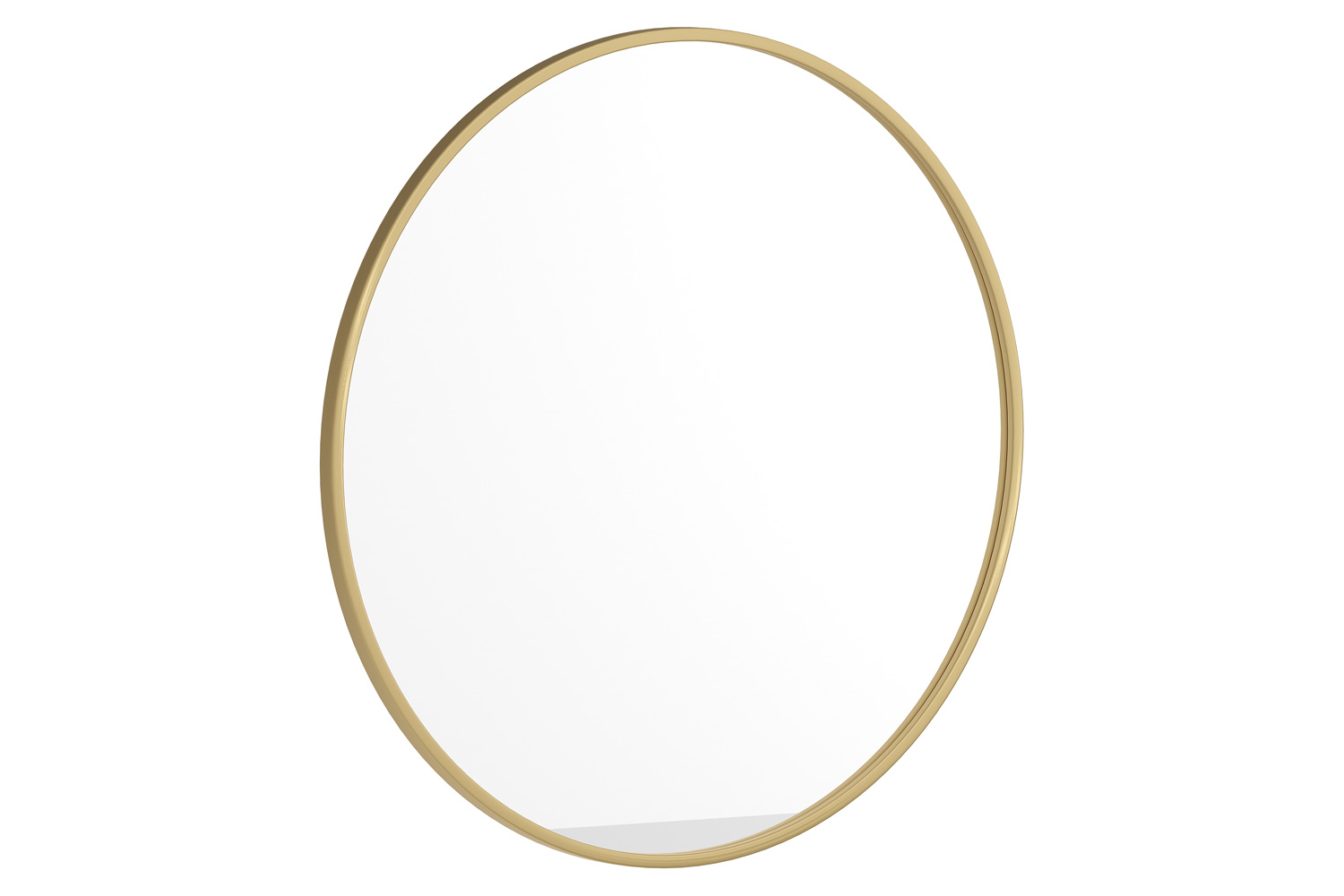BLNK Julianne Style 2 Round Metal Framed Wall Mirror - Gold, 30"D