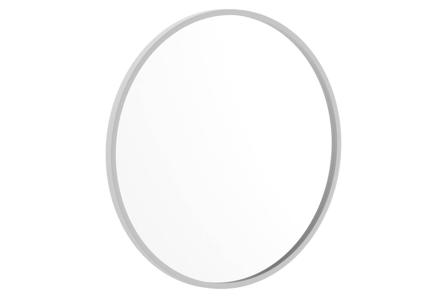 BLNK Julianne Style 2 Round Metal Framed Wall Mirror - Silver, 24"D