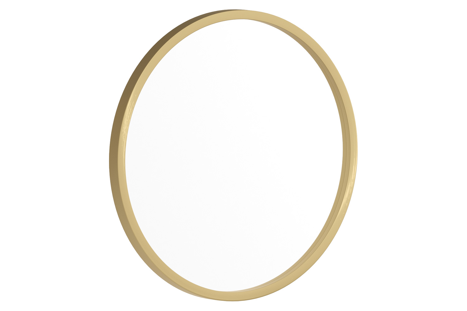 BLNK Julianne Style 2 Round Metal Framed Wall Mirror - Gold, 16"D