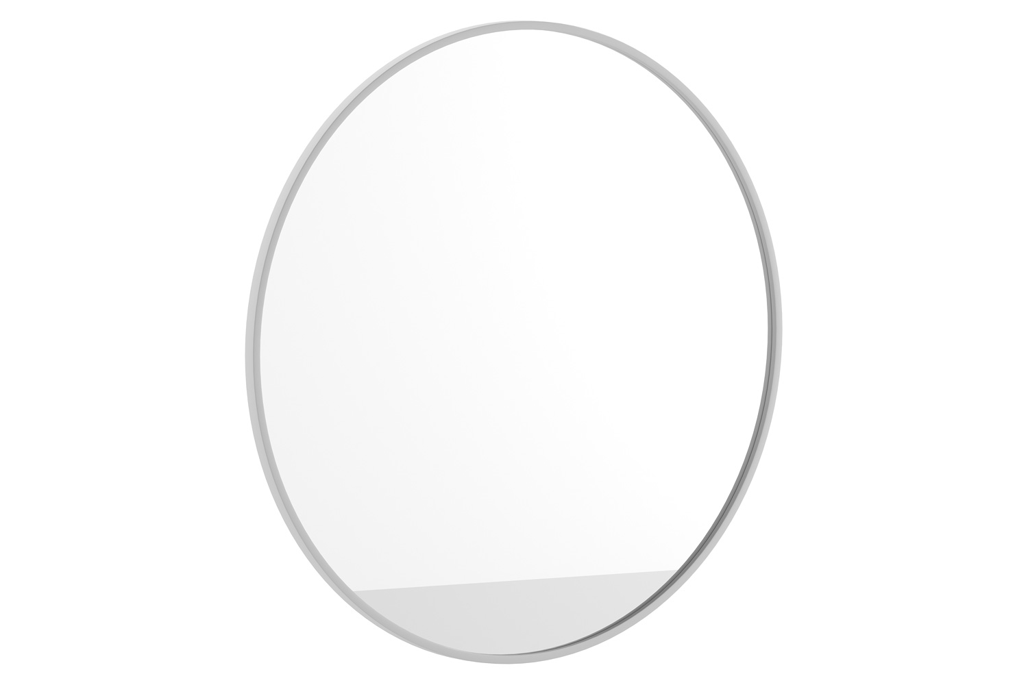 BLNK Julianne Style 2 Round Metal Framed Wall Mirror - Silver, 36"D