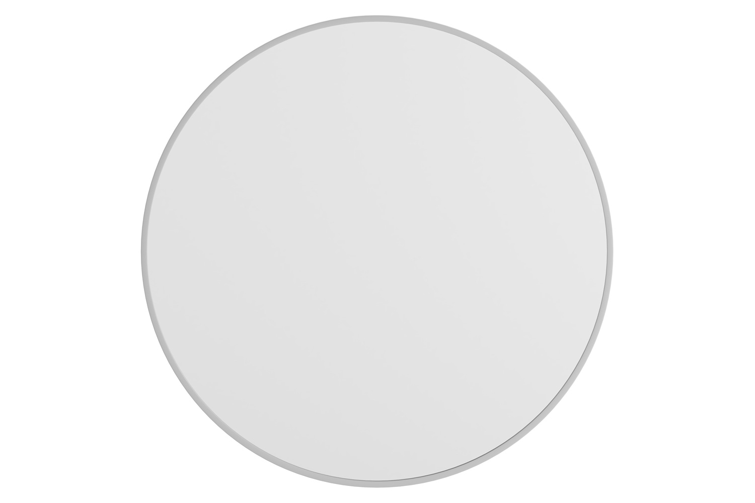 BLNK Julianne Style 2 Round Metal Framed Wall Mirror - Silver, 36"D