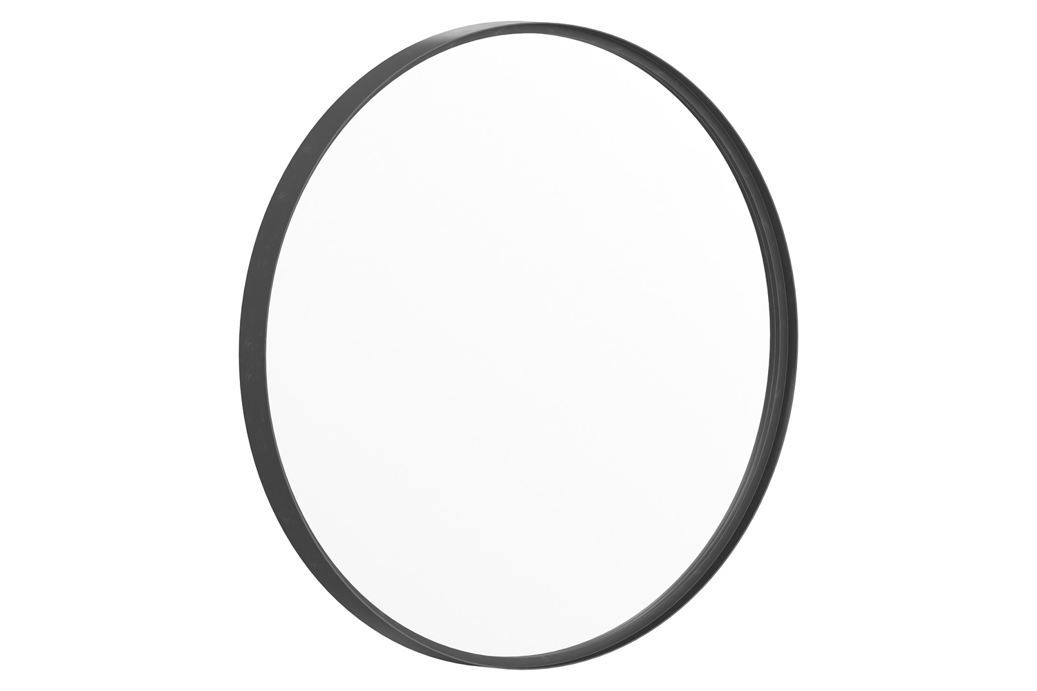 BLNK Jennifer Round Metal Framed Wall Mirror - Black