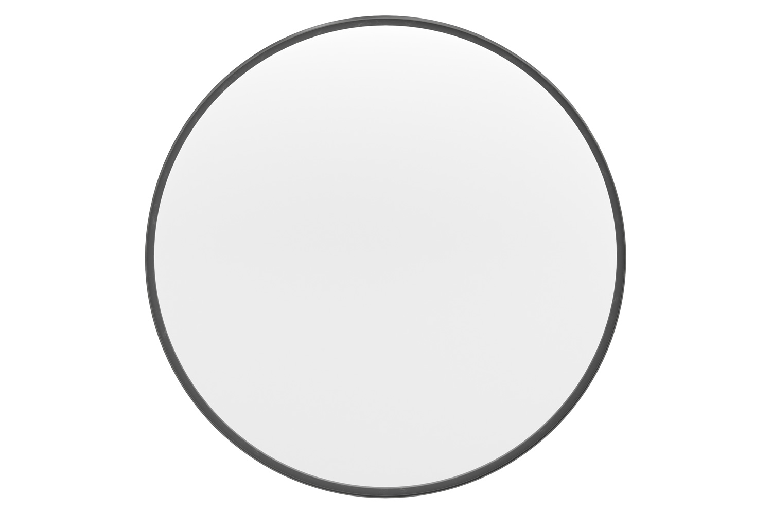 BLNK Jennifer Round Metal Framed Wall Mirror - Black