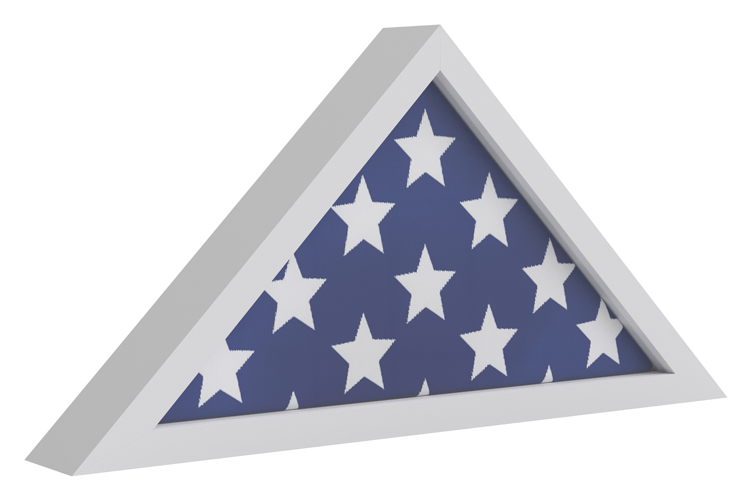 BLNK Sheehan Solid Wood Memorial Flag Display Case - White
