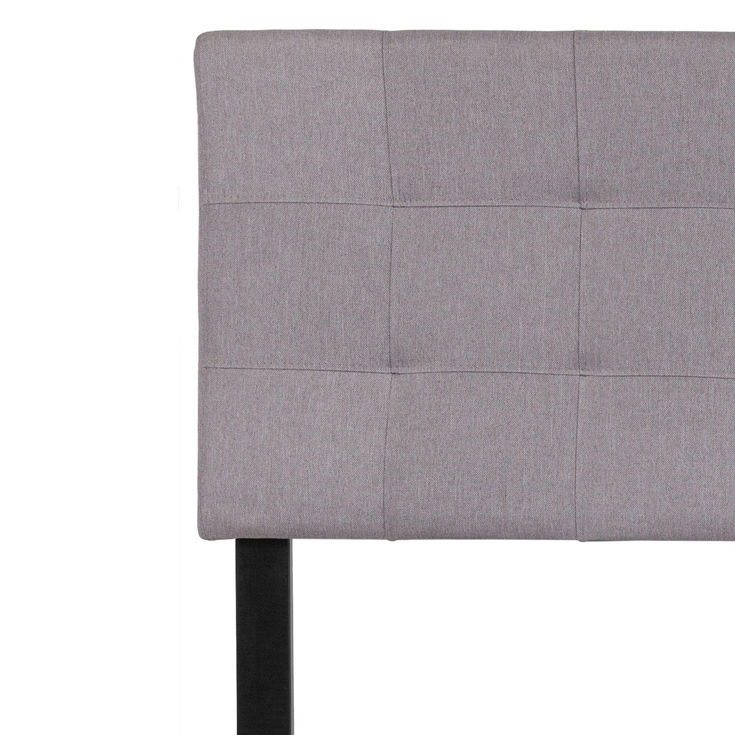 BLNK Bedford Fabric Tufted Upholstered Headboard - Light Gray, Full Size