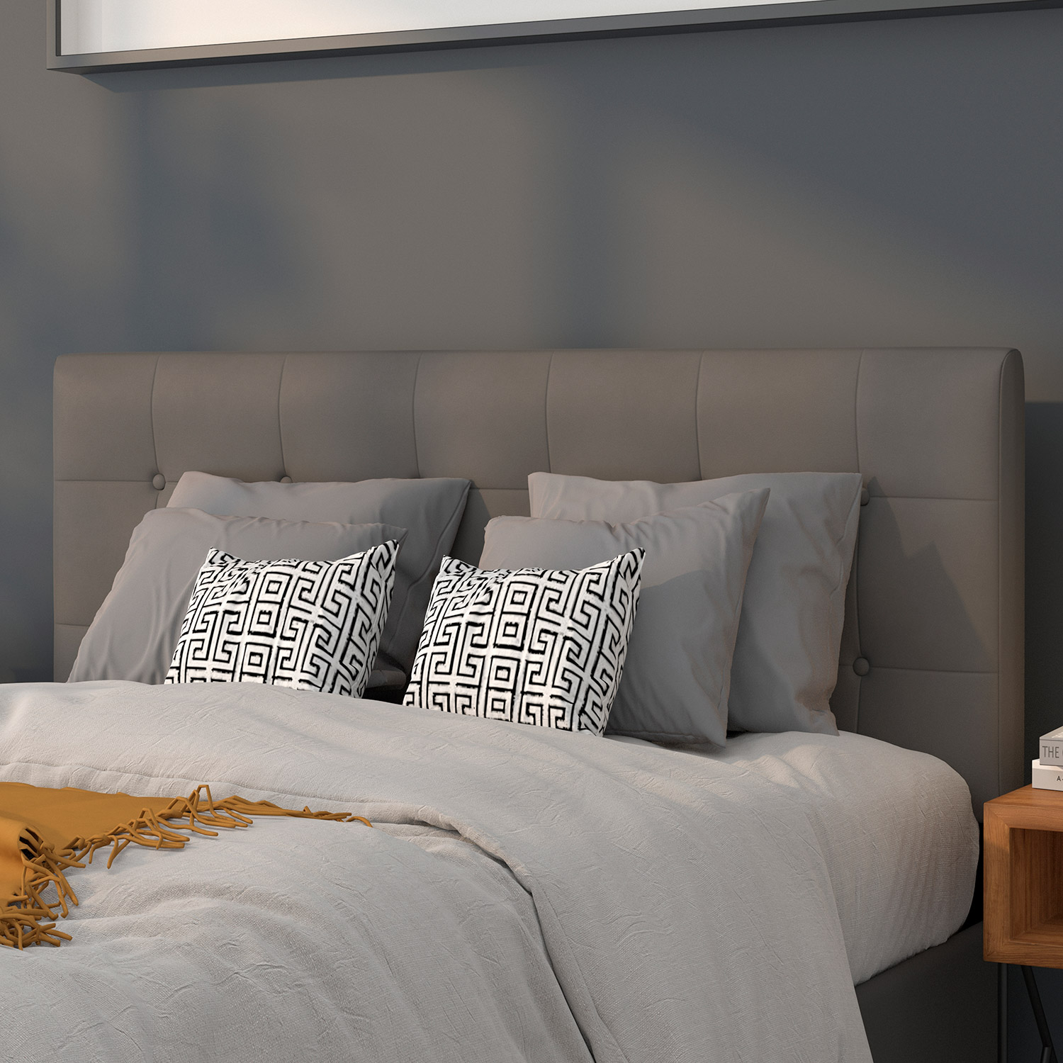BLNK - Lennox Vinyl Tufted Upholstered Headboard