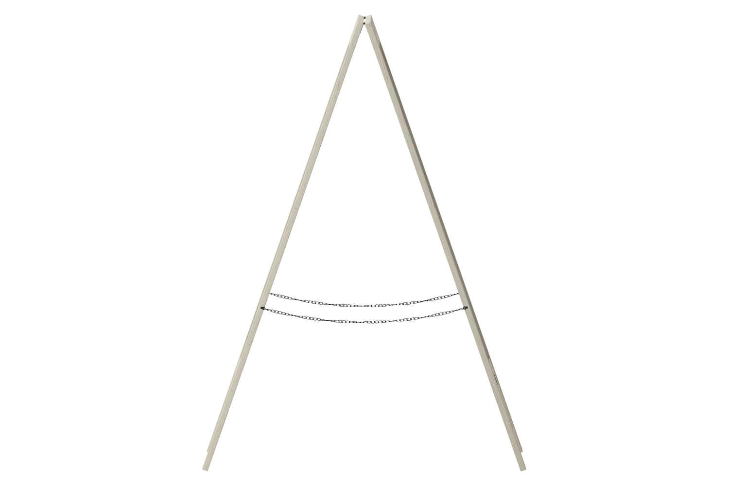 BLNK Canterbury Vintage Wooden A-Frame Magnetic Indoor-Outdoor Chalkboard Sign - White