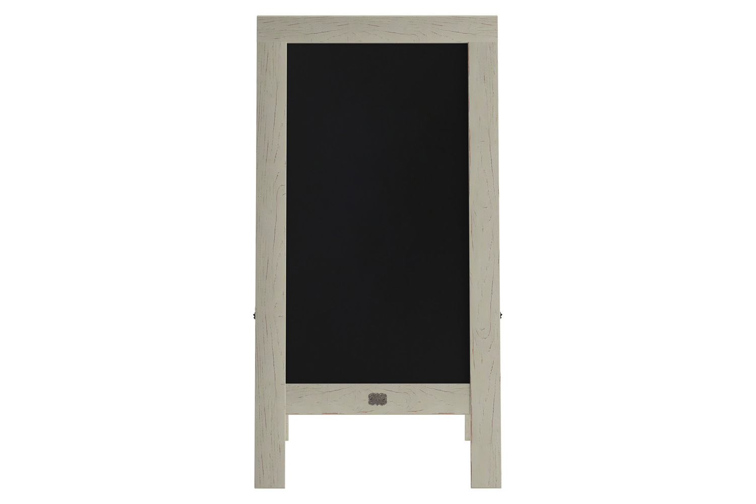 BLNK Canterbury Vintage Wooden A-Frame Magnetic Indoor-Outdoor Chalkboard Sign - White