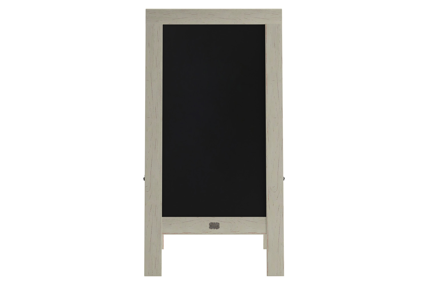 BLNK Canterbury Vintage Wooden A-Frame Magnetic Indoor-Outdoor Chalkboard Sign - White