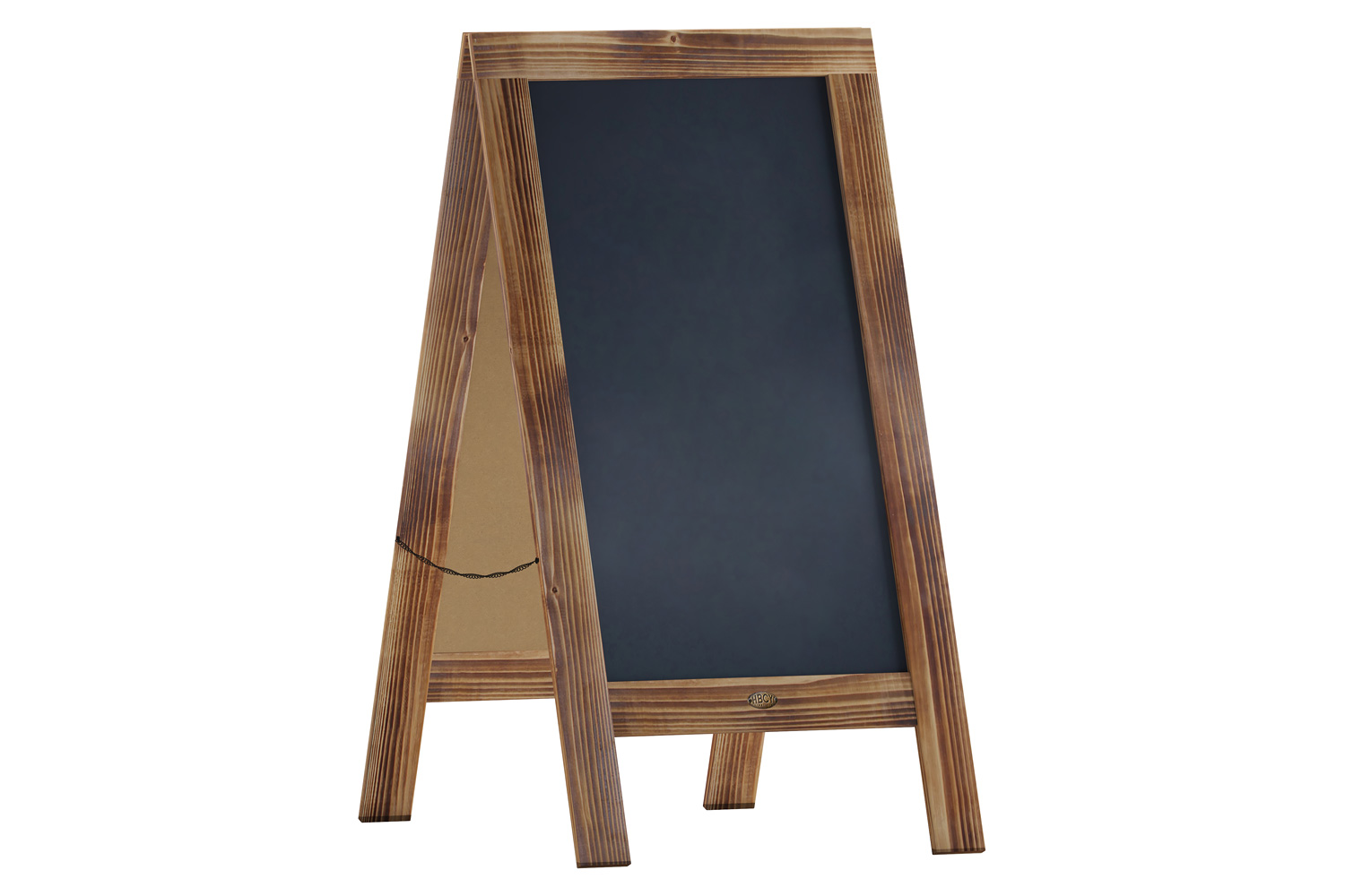 BLNK Canterbury Vintage Wooden A-Frame Magnetic Indoor-Outdoor Chalkboard Sign - Rustic Brown