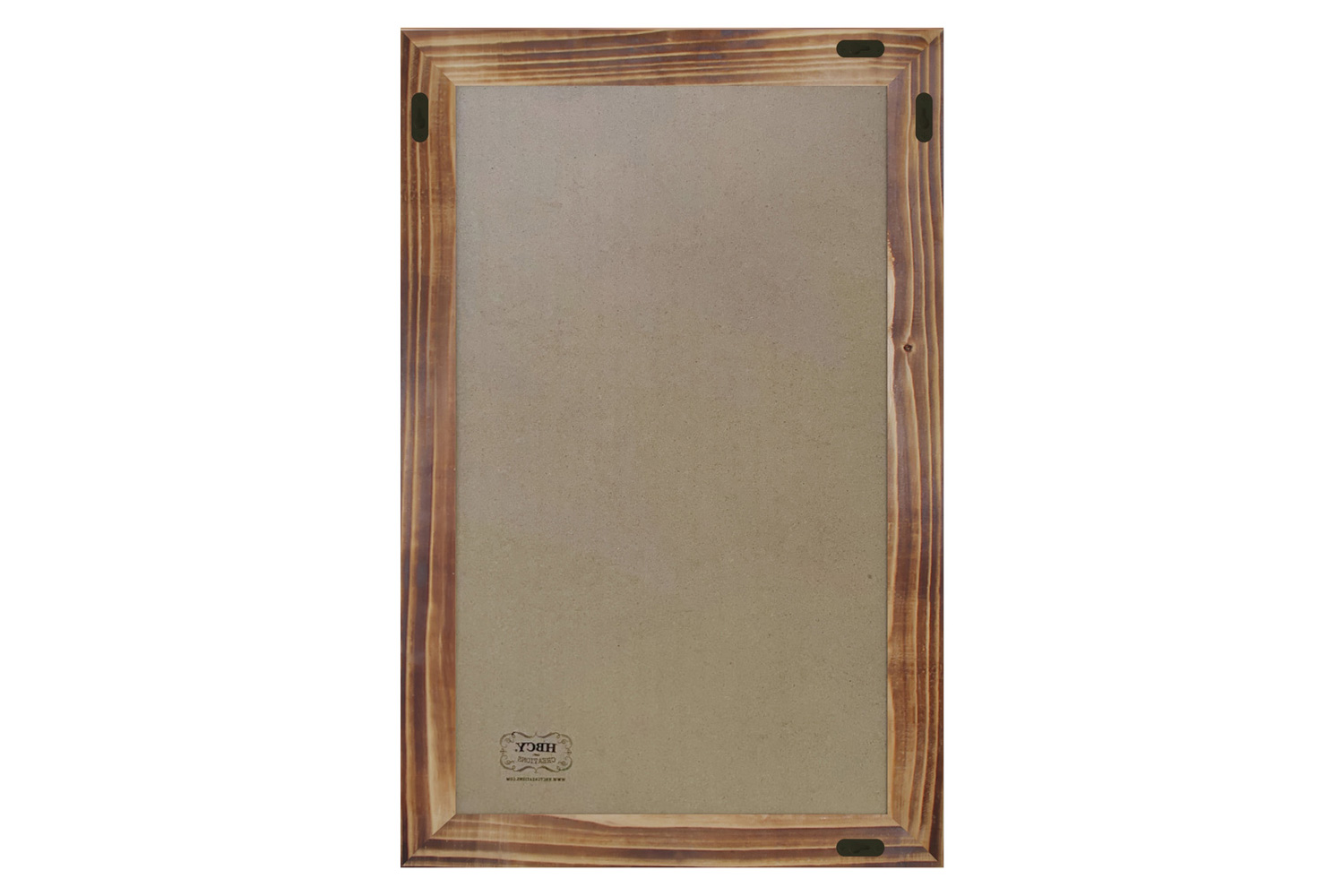 BLNK Canterbury Wall Mount Magnetic Chalkboard Sign with Eraser - Torched Wood, 11"W x 17"H